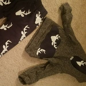Baby Deer Hoodie Set